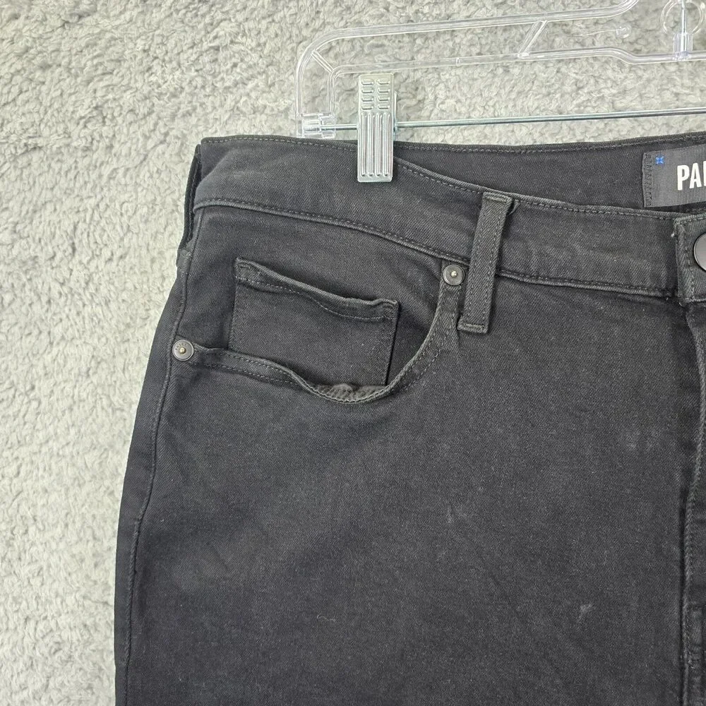 Paige Men's Black Federal Slim Straight Black Denim Jeans Size 36 x 25